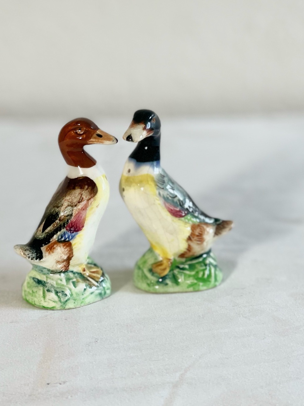Vintage Ceramic Duck Salt & Pepper Shakers